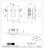 Gessi Ispa Afbouwdeel voor inbouw 3-weg bad/douche thermostaatkraan 1/2 met 1/2 uitgangen filters en keramische schijven. Chroom Artikelnummer 41126.031
