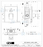 Gessi Rettangolo Bagno Afbouwdel voor eengreeps inbouw bad/douchemengkraan 1/2 zonder uitloop met omstel zonder uitloop. 35 mm cartouche. Geborsteld Koper Artikelnummer 44604.708