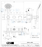 Gessi Via Manzoni Partes externas para mezclador monomando emportable de ducha da 2 salidas con desviador soporte fijo flexible de 15 m y maner Chroom Artikelnummer 44900.031