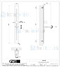 Gessi Cono Glijstangset moet vervolledigd worden met de handdouche 46154 en flexibele slang 01637. Verticaal of horizontaal te monteren. Zwart Artikelnummer 45142.299