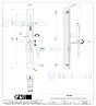 Gessi Cono Glijstangset met doucheslang 150 cm handdouche met antikalk en wandaansluitbocht 1/2. Zwart Artikelnummer 45145.299