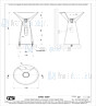 Gessi Cono Sanitari Vrijstaande wastafel mat wit Cristalplant? zonder overflow inclusief grill waste en muurafvoer met sifon. Met kraangat. Cristalplant Artikelnummer 45907.521