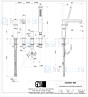 Gessi Eleganza 4-gats badrandcombinatie met baduitloop en omstel 1/2 aansluiting en 150 m uittrekbare handdouche. Finox Artikelnummer 46037.149