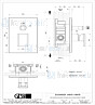 Gessi Eleganza Afbouwdeel voor eengreeps inbouw bad/douchemengkraan 1/2 aansluitingen35 mm cartouche en automatische omsteller. Chroom Artikelnummer 46079.031