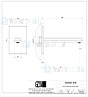 Gessi Eleganza Uitloop voor wastafel met 1/2 wandmontage toepasbaar met aparte bediening 46112 + 46106 ( niet inbegrepen). Koper Artikelnummer 46100.030