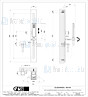 Gessi Eleganza Glijstangset met doucheslang 150 cm handdouche met antikalk en wandaansluitbocht 1/2. Verouderd Messing Artikelnummer 46144.713