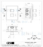 Gessi Eleganza Afbouwdeel voor inbouw 2-weg bad/douche thermostaatkraan 1/2 met 1/2 uitgangen filters en keramische schijven. Chroom Artikelnummer 46234.031