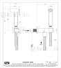 Gessi Eleganza Knijpdouche met slangaansluitknie 1/2 aansluiting. Finox Artikelnummer 46285.149