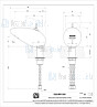 Gessi Equilibrio Eengreeps wastafelmengkraan Zwart Metaal Artikelnummer 52001.706