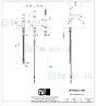 Gessi Rettangolo K 3-gats badkraan m. uitloop m. slang m. handdouche. Koper Artikelnummer 53037.030