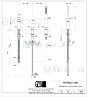 Gessi Rettangolo K Driegats badrandcombinatie 1/2 met omstel doucheslang 150 cm en uittrekbare handdouche met antikalk zonder uitloop (inbouw- en Zwart Metaal Geborsteld Artikelnummer 53043.707