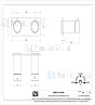 Gessi Bagno Gessi 316 Afbouwdeel voor inbouw 2-weg bad/douche thermostaatkraan 3/4 met 1/2 uitgangen filters en keramische schijven. Geborsteld Koper Artikelnummer 54034.708