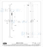 Gessi Bagno Gessi 316 Glijstangset met doucheslang 150 cm en handdouche met antikalk. Geborsteld Staal Artikelnummer 54044.239