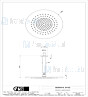 Gessi Bagno Gessi 316 Plafond gemonteerde verstelbare en antilimestone douchekop ?350 mm 260 mm lengte 1/2 aansluitingen. Warm Geborsteld Staal Artikelnummer 54152.726