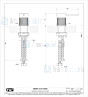 Gessi Meccanica Eengreeps bediening voor bladmontage. Zwart Metaal Geborsteld Artikelnummer 54205.707