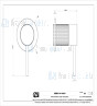 Gessi Meccanica Afbouwdeel voor eengreeps inbouw bad/douchemengkraan 1/2 zonder uitloop en omstel.35 mm cartouche. Geborsteld Koper Artikelnummer 54219.708