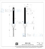 Gessi Trame Hoogwaardige wastafelmengkraan flexibele slangen met 3/8 -aansluitingen zonder afval Geborsteld Staal Artikelnummer 54306.239