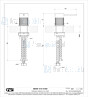 Gessi Cesello Eengreeps bediening voor bladmontage. Zwart Metaal Geborsteld Artikelnummer 54405.707