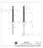Gessi Cesello Hoogwaardige wastafelmengkraan flexibele slangen met 3/8 -aansluitingen zonder afval Geborsteld Staal Artikelnummer 54406.239