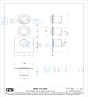 Gessi Wellness Gessi 316 Externe onderdelen voor thermostatische ingebouwde mixer met hoge capaciteit 3/4 -aansluitingen. Verticale / horizontale opstelling met TWEE AFZONDERLIJKE EXITES. Werkveld van 05 bar tot 5 bar (voor grotere drukken zijn water