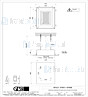 Gessi Afilo Ingebouwd douchesysteem van 300x500 met RAINFALL-functie en chromotherapie-effect voor vals-plafondmontage. Elektronische onderdelen meegeleverd met waterdichte afstandsbediening en haak. Te matchen met 12V-voeding niet inbegrepen. Option