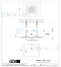 Gessi Minimali 2017 350x350 douchesysteem voor vals plafondmontage. Met RAINFALL-functie. Te completeren met omslag 57871 Mirror Steel Artikelnummer 57801.238