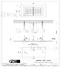 Gessi Minimali 2017 300X500 multifunctioneel systeem voor vals-plafondmontage. Met RAINFALL / WATERFALL / MIST-functie. Te completeren met omslag 57010 Mirror Steel Artikelnummer 57811.238