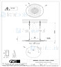 Gessi Colour 2017 ?350 douchesysteem met RAINFALL-functie en chromotherapie-effect voor vals-plafondmontage .. Elektronische onderdelen meegeleverd met waterdichte afstandbediening en haak. Te matchen met 12V-voeding niet inbegrepen. Optionele 12 VDC