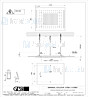 Gessi Colour 2017 500x500 douchesysteem met RAINFALL-functie en chromotherapie-effect voor vals-plafondmontage .. Elektronische onderdelen meegeleverd met waterdichte afstandsbediening en haak. Te matchen met 12V-voeding niet inbegrepen. Optionele 12