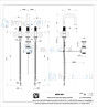 Gessi Inciso 3-gats wastafelmengkraan met uitloop 1 1/4 pop-up waste en 3/8 aansluitslangen. Koper Artikelnummer 58011.030