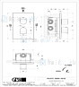 Gessi Rilievo Afbouwdeel voor inbouw 1-weg bad/douche thermostaatkraan 1/2 met 1/2 uitgang filters en keramische schijven. Zwart Metaal Geborsteld Artikelnummer 59132.707