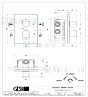 Gessi Rilievo Afbouwdeel voor inbouw 2-weg bad/douche thermostaatkraan 1/2 met 1/2 uitgangen filters en keramische schijven. Koper Artikelnummer 59134.030