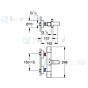 Grohe Grohtherm badthermostaat "Omgekeerde werking" met omstel zonder koppelingen chroom