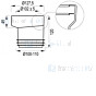 Wisa Universeel NKS Excentrisch No.7 manchet 100-110mm sprong 20mm Wit