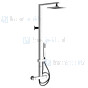 Gessi Onderdelen Rettangolo douchethermostaat m. hoofddouche h=107.4cm m. garnituur Chroom / Inox 23447.031 / 23447.142