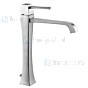 Gessi Mimi Bagno Wastafelkraan met voorsprong 177mm en verhoogd (245mm) voor waskom met waste Finox