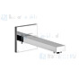 Gessi Rettangolo Bagno Baduitloop lengte 187 mm. Zwart Metaal Geborsteld Artikelnummer 20120.707