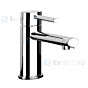 Gessi Ovale Bagno Eengreeps wastafelmengkraan 1-gats met 3/8 aansluitslangen met waste 1 1/4. Finox Artikelnummer 23001.149