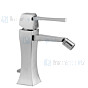 Gessi Mimi Eengreeps bidetmengkraan 1-gats met waste 1 1/4 en 3/8 aansluitslangen. Finox Artikelnummer 31107.149