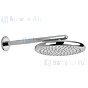 Gessi Goccia Hoofddouche voor wandmontage ?306 mm met douche-arm 1/2 en antikalk. Geborsteld Chroom Artikelnummer 33756.147