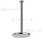 Gessi Goccia Hoofddouche voor plafondmontage ?306 mm met douche-arm 1/2 en antikalk (hoogte naar keuze min 120 mm en max 1870 mm). Geborsteld Chroom Artikelnummer 33768.147