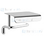 Gessi Goccia Accessorieses Closetrolhouder met klep voor wandmontage. Zwart Artikelnummer 38049.099