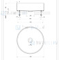 Gessi Sanitari Gessi 316 Counter washbasin In stainless steel, without overflow waste. Zwart Metaal Geborsteld Artikelnummer 54601.707