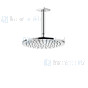 Gessi Rilievo Hoofddouche voor plafondmontage ?250 mm met douche-arm 1/2 en antikalk. Geborsteld Koper Artikelnummer 59152.708