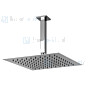 Gessi Emporio Shower Hoofddouche 300X300 mm voor plafondmontage met douche-arm 1/2 en antikalk (162 mm lang)