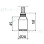 NewForm Uittrekbare perlator op slang voor X-T 4345 P33.17432 Chroom