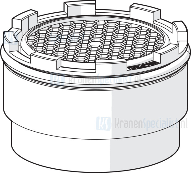 Hansa Strahlregler Cache M18,5X1Xtj 5.7L p/m bij 3 bar Artikelnummer 59913366