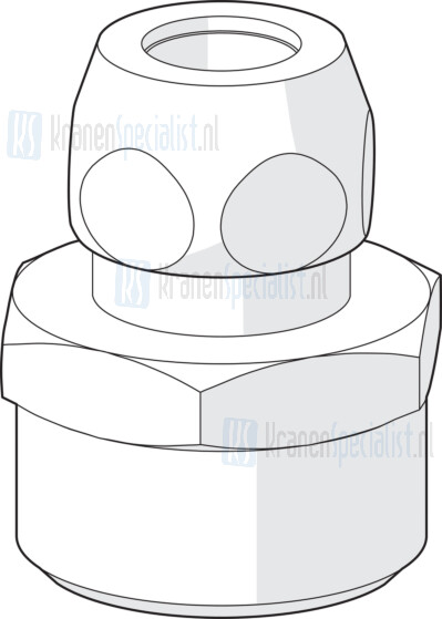 Hansa Schlauchanschluss G3/8 X G3/4 Artikelnummer 59910940