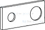 Hansa Rosette Chrom 175X75Mm 59913699