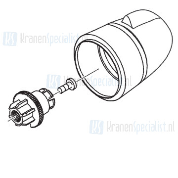 Hansgrohe Hg Greep Voor Ecostat 5001badthermostaat > 05/0 Chroom 96517000